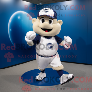 Granatowa maska do baseballu
