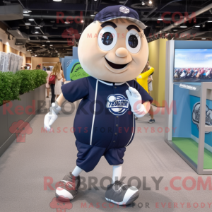 Granatowa maska do baseballu
