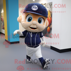 Granatowa maska do baseballu