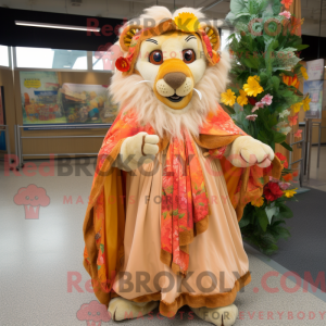 Peach Tamer Lion mascot...