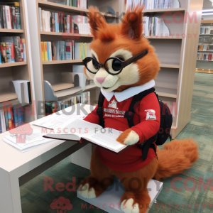 Red Squirrel maskot kostume...