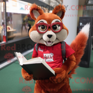 Red Squirrel mascot costume...