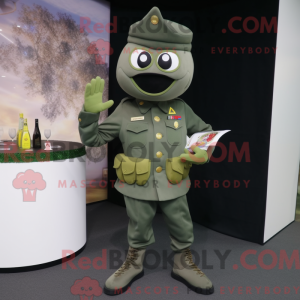 Olive Commando maskot...