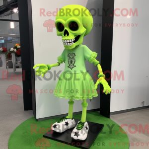 Lime Green Skull...