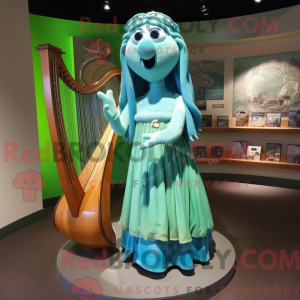 Cyan Celtic Harp máscara de...