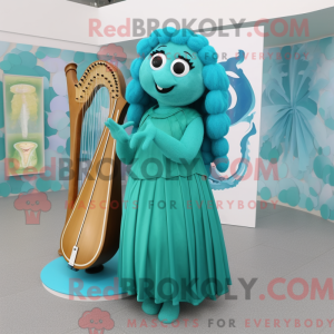 Cyan Celtic Harp máscara de...