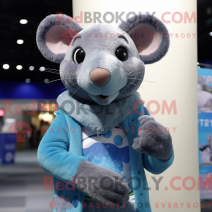 Blue Rat maskotdraktfigur...
