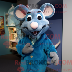 Blue Rat maskotdraktfigur...