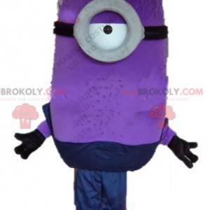 Mascote roxo Minion personagem feio e desagradável Eu -