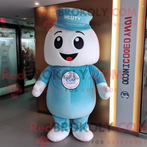 Cyan Dim Sum mascot costume...