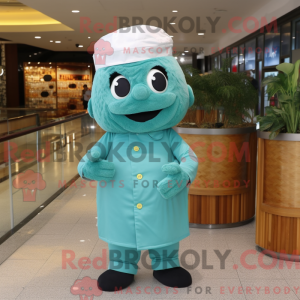 Cyan Dim Sum mascot costume...