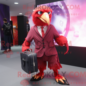 Red Vulture maskot kostume...