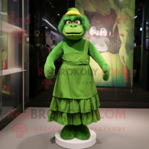 Green Monkey maskot kostume...