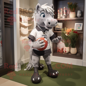 Grey Mare maskot kostume...