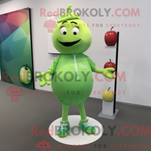 Postava maskota Lime Green...