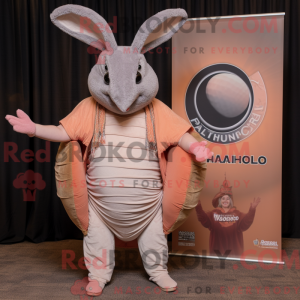 Peach Armadillo mascot...