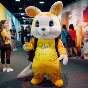 Yellow Chinchilla mascot...