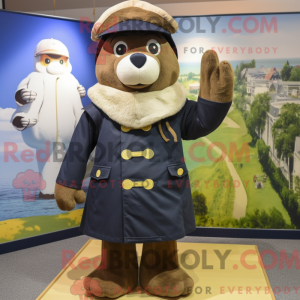 Navy Aglet mascottekostuum...