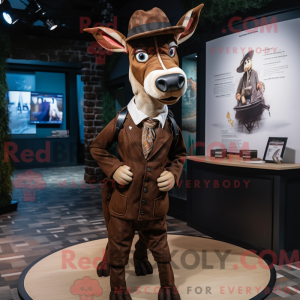 Bruin Okapi-mascottekostuum...