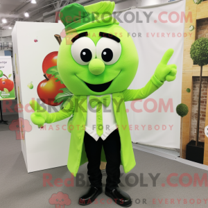 Postava maskota Lime Green...