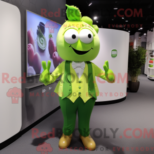 Postava maskota Lime Green...