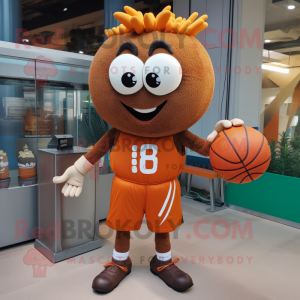 Rust Basketball Ball maskot...