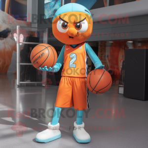 Rust Basketball Ball maskot...