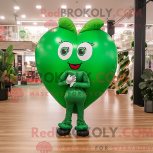 Forest Green Heart Shaped...