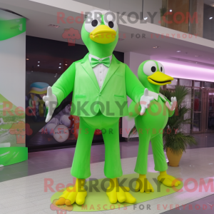 Postava maskota Lime Green...