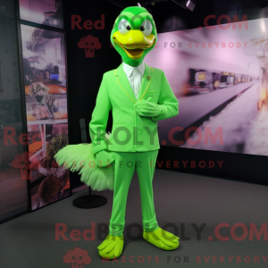 Lime Green Swans maskot...
