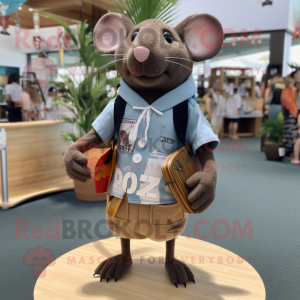 Brown Rat mascotte kostuum...