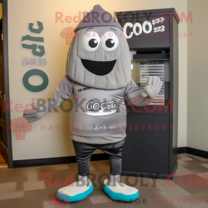 Grå Aglet maskot kostume...