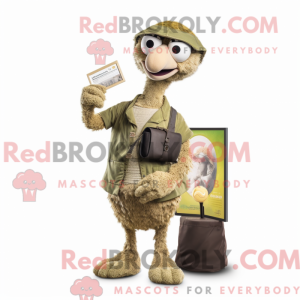 Olive Struds maskot kostume...