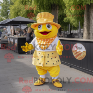 Gul Fish And Chips maskot...