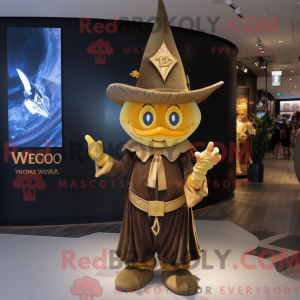 Gold Witch S Hat máscara de...