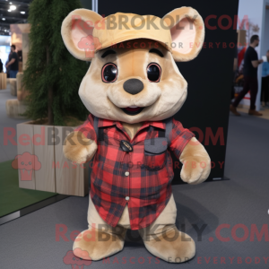 Tan Dormouse maskot...