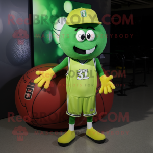 Lime Green Basketball Ball...