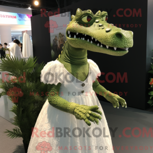 Oliven Krokodille maskot...