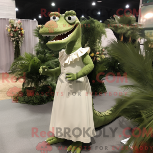Oliven Krokodille maskot...