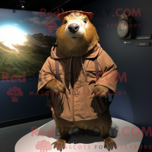 Capybara-maskotdraktfigur...