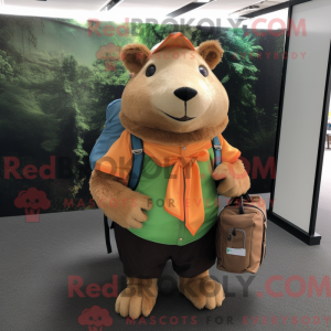 Capibara-mascottekostuum...