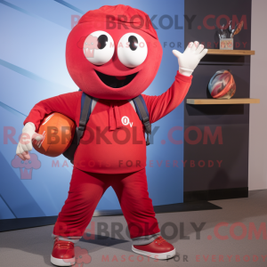 Red Juggle-maskotdraktfigur...