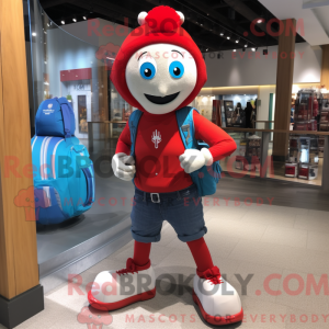 Red Juggle-maskotdraktfigur...