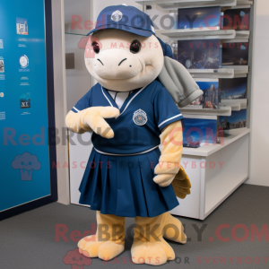 Navy Sea Turtle mascot...