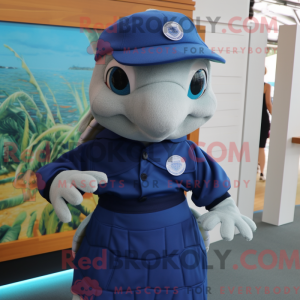 Navy havskildpadde maskot...