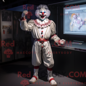 Mascotte de Clown blanc...