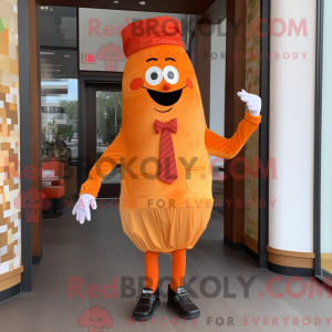 Máscara de lasanha laranja...