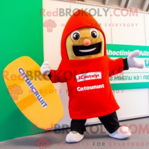 Red Currywurst maskot...