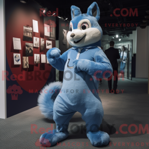 Blue Squirrel mascot...