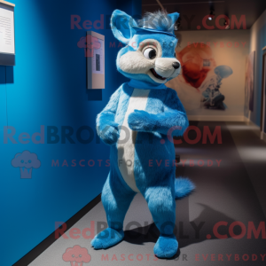 Blue Squirrel mascot...